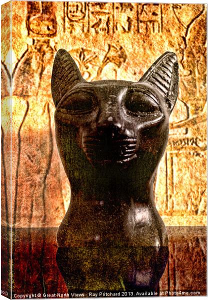 Egyptian Cat Canvas Print by Ray Pritchard