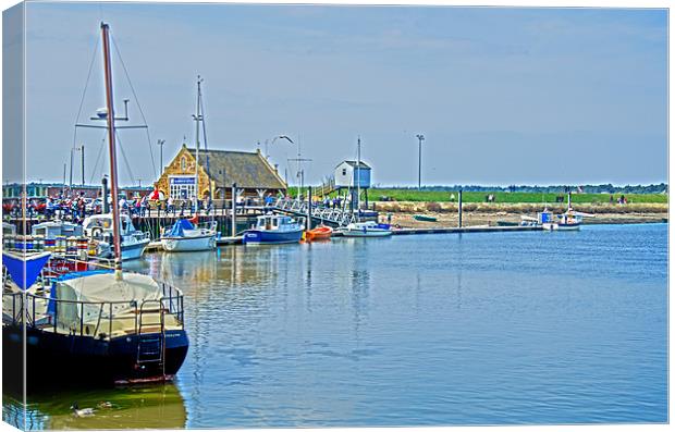 Wells Harbour Canvas Print by Oliver Porter