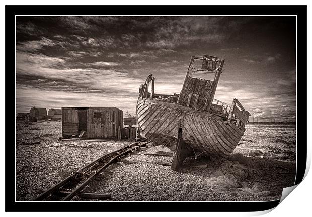 Dungeness Boat. Print by Tracy Hughes