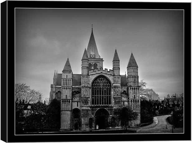 Rochester Cathedral Canvas Print by Tracy Hughes
