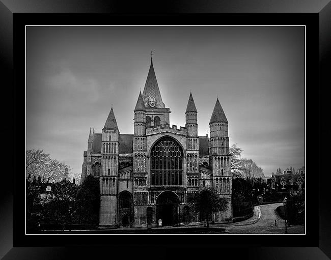 Rochester Cathedral Framed Print by Tracy Hughes