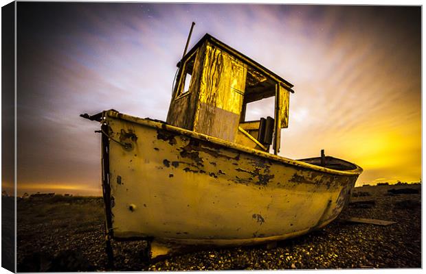 Dungeness Boat Canvas Print by jordan whipps