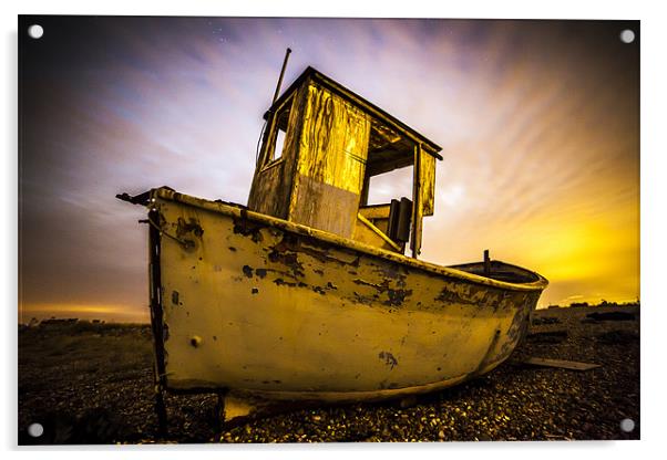 Dungeness Boat Acrylic by jordan whipps