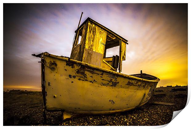 Dungeness Boat Print by jordan whipps