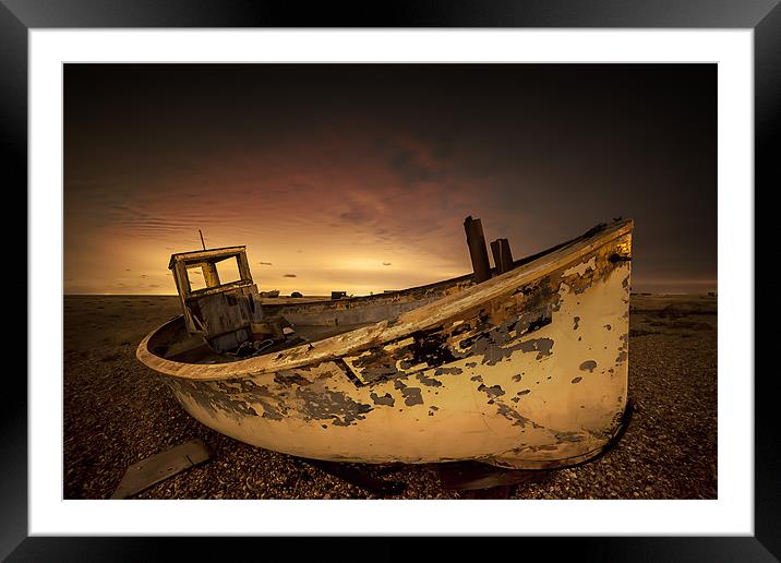 Boat Framed Mounted Print by jordan whipps