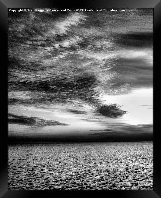 Sharm Sunrise BW Framed Print by Brian  Raggatt