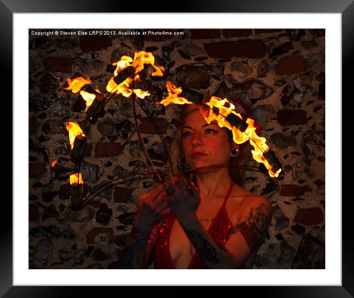 Fire Eater 3 Framed Mounted Print by Steven Else ARPS