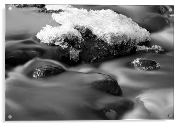 Melt Water River Acrylic by Nigel Atkinson
