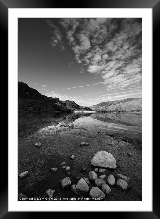 Derwent Water, Lake District, Cumbria, UK in Summe Framed Mounted Print by Liam Grant