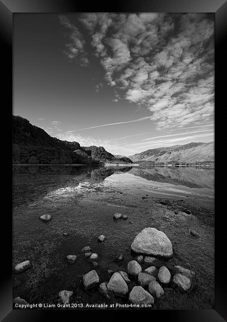 Derwent Water, Lake District, Cumbria, UK in Summe Framed Print by Liam Grant