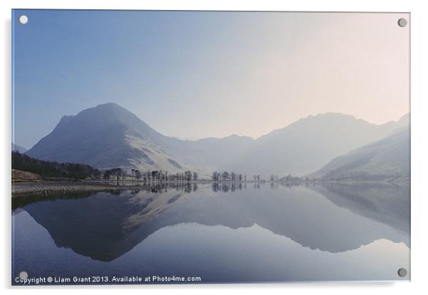 Buttermere reflections. Lake District, Cumbria, UK Acrylic by Liam Grant
