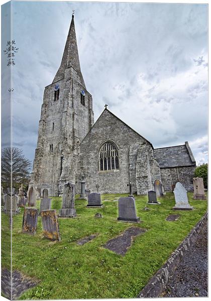 Norman St. Marys Church, Kidwelly Canvas Print by Paul May