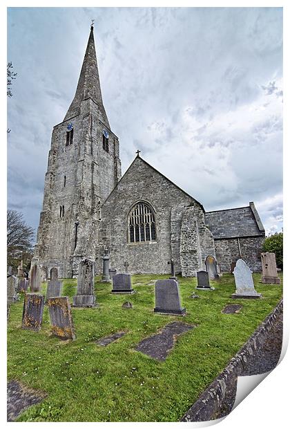 Norman St. Marys Church, Kidwelly Print by Paul May
