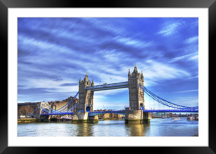 Tower Bridge ,London Framed Mounted Print by subha pattnaik