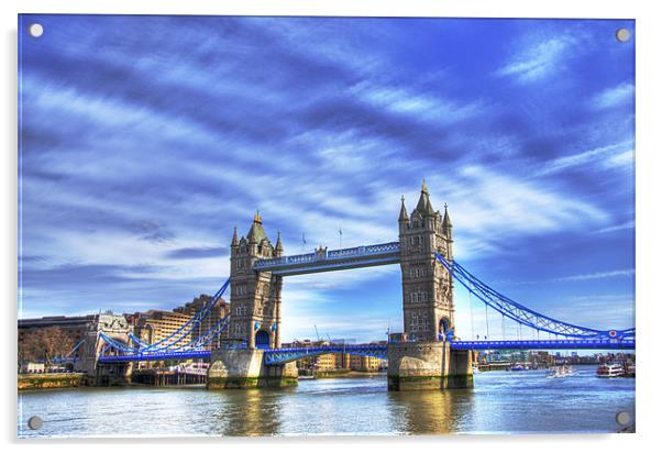 Tower Bridge ,London Acrylic by subha pattnaik