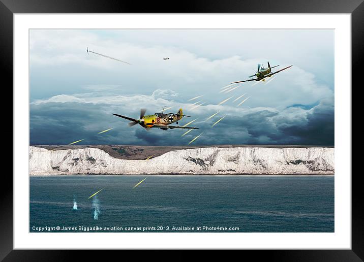 The Battle of Britain Framed Mounted Print by J Biggadike