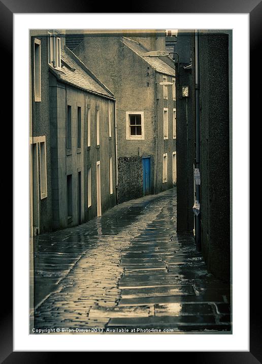 Misty Stromness, orkney Framed Mounted Print by Brian O'Dwyer