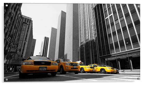New York City Acrylic by Nick Wardekker