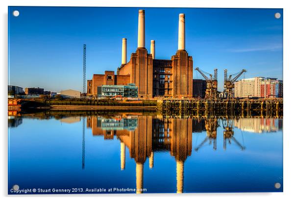 Battersea Power Station Acrylic by Stuart Gennery