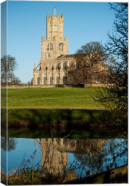 Fotheringhay Church. Canvas Print by Rupert Gladstone