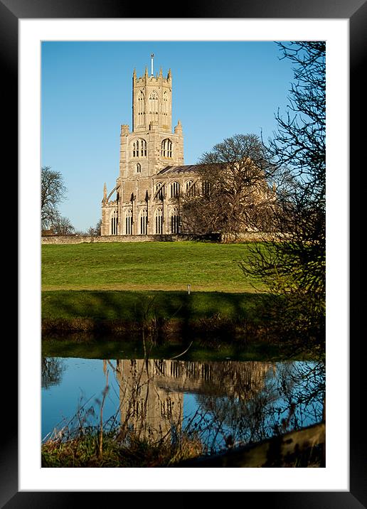 Fotheringhay Church. Framed Mounted Print by Rupert Gladstone