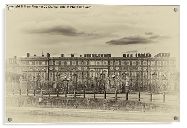 Hampton Court Palace Acrylic by Mary Fletcher