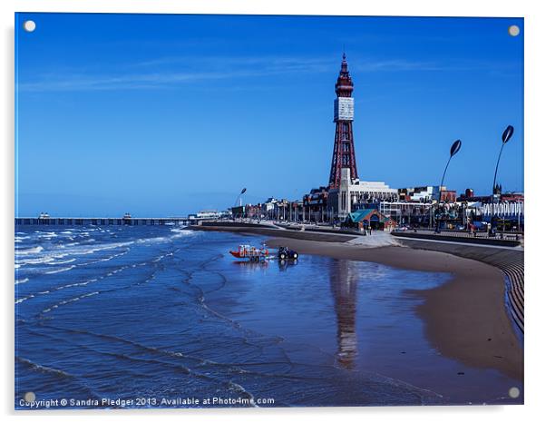 Iconic Blackpool Acrylic by Sandra Pledger