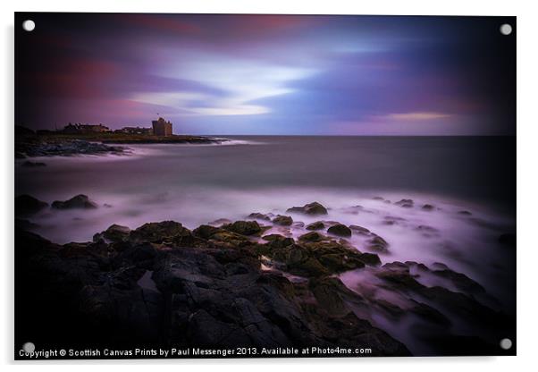 West Coast Sunset Acrylic by Paul Messenger