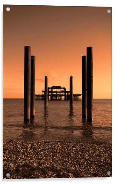 Brighton Pier iPhone Case Acrylic by pixelviii Photography