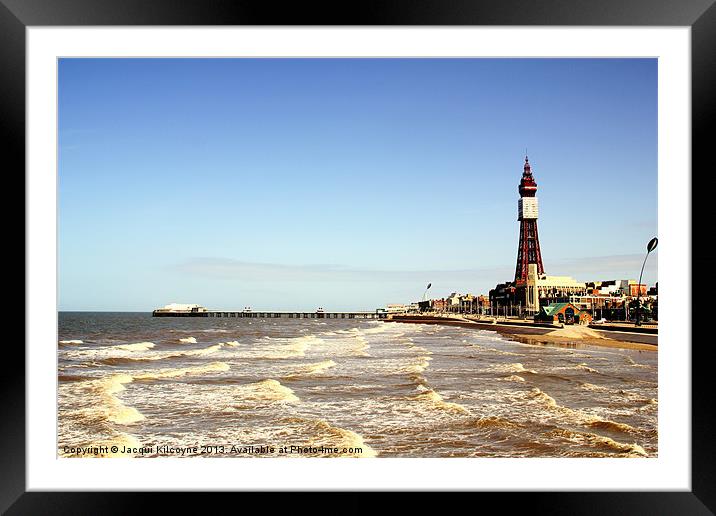 Blackpool Waves Framed Mounted Print by Jacqui Kilcoyne