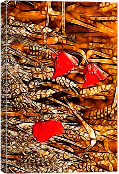 Poppies and Corn iPhone Case Canvas Print by pixelviii Photography
