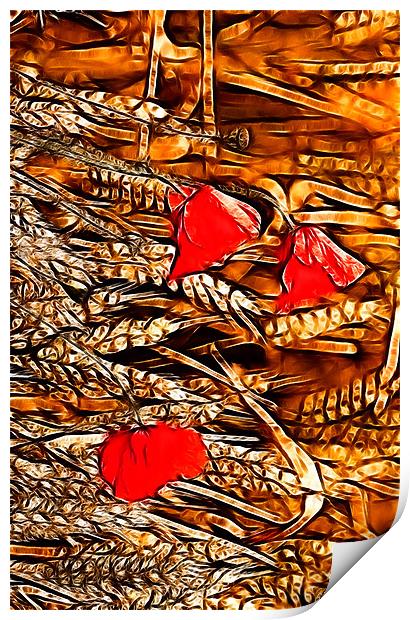 Poppies and Corn iPhone Case Print by pixelviii Photography