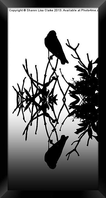 Black Birds 2 Framed Print by Sharon Lisa Clarke