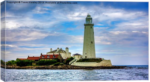 The Lighthouse Canvas Print by Trevor Kersley RIP