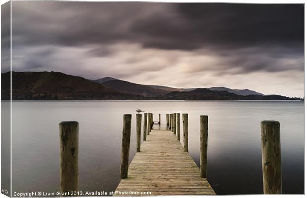 View to Skelgill Bank from Derwent Water. Lake Dis Canvas Print by Liam Grant