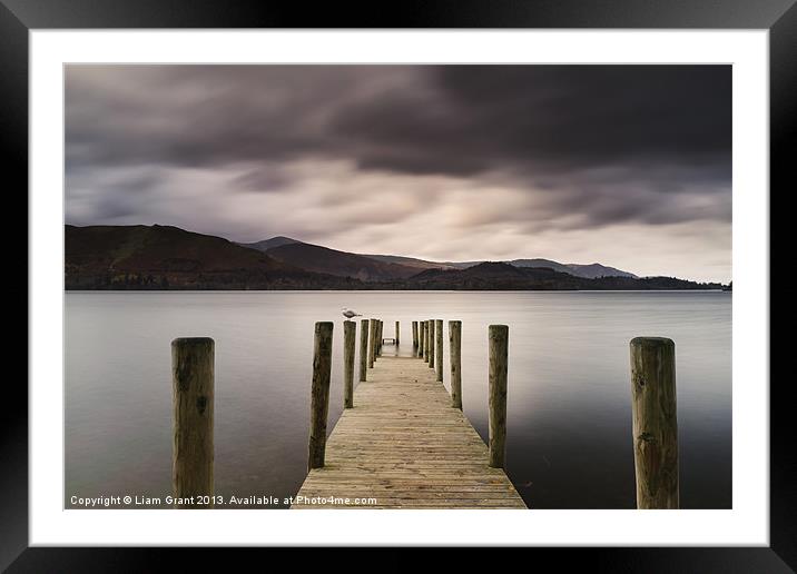 View to Skelgill Bank from Derwent Water. Lake Dis Framed Mounted Print by Liam Grant