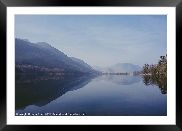 Buttermere reflections. Lake District, Cumbria, UK Framed Mounted Print by Liam Grant