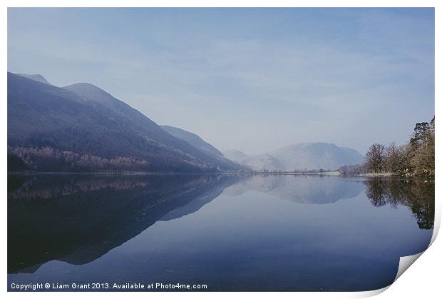 Buttermere reflections. Lake District, Cumbria, UK Print by Liam Grant