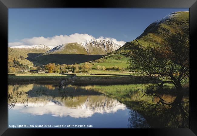 View to Hartsop from Brothers Water. Lake District Framed Print by Liam Grant