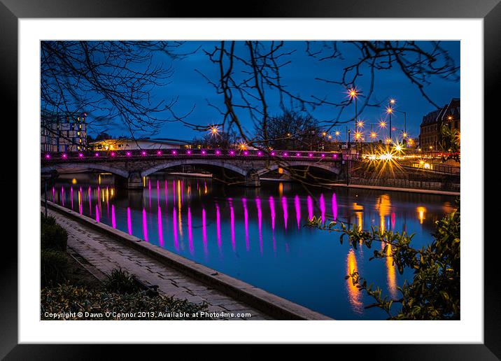 Bridge at Maidstone Framed Mounted Print by Dawn O'Connor