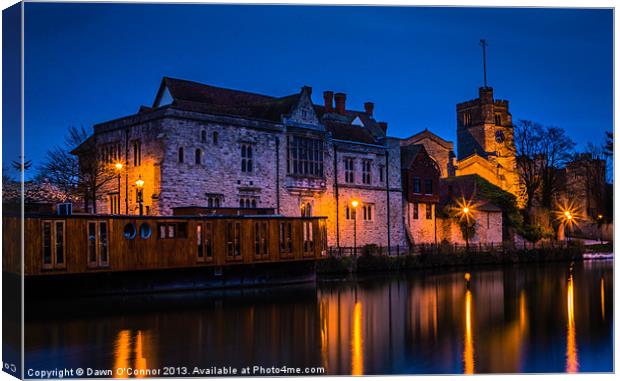 The Bishops Palace Maidstone Canvas Print by Dawn O'Connor