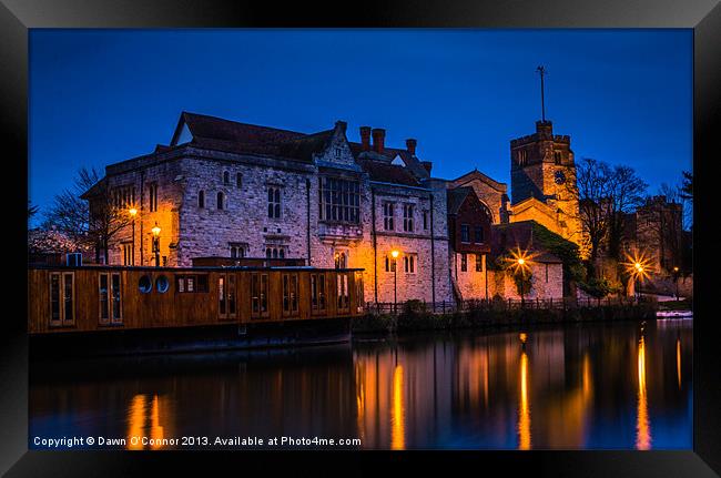 The Bishops Palace Maidstone Framed Print by Dawn O'Connor
