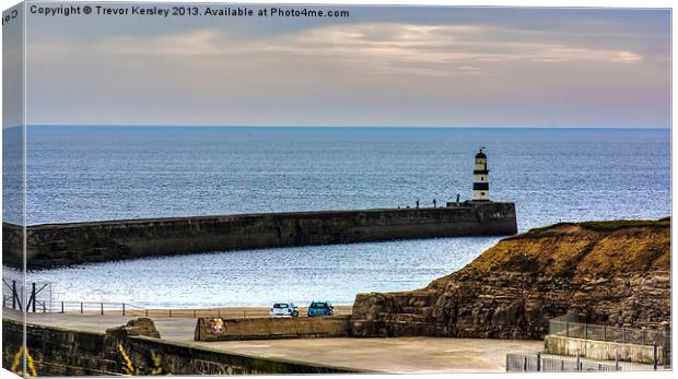Seaham Harbour  Co Durham Canvas Print by Trevor Kersley RIP