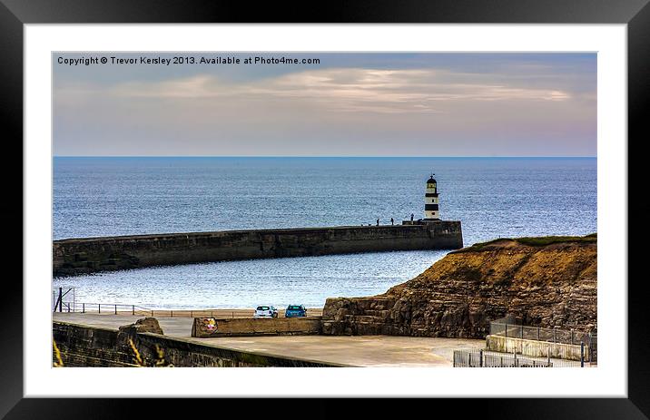 Seaham Harbour  Co Durham Framed Mounted Print by Trevor Kersley RIP