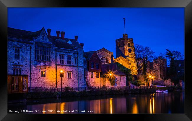 The Bishops Palace Maidstone Framed Print by Dawn O'Connor
