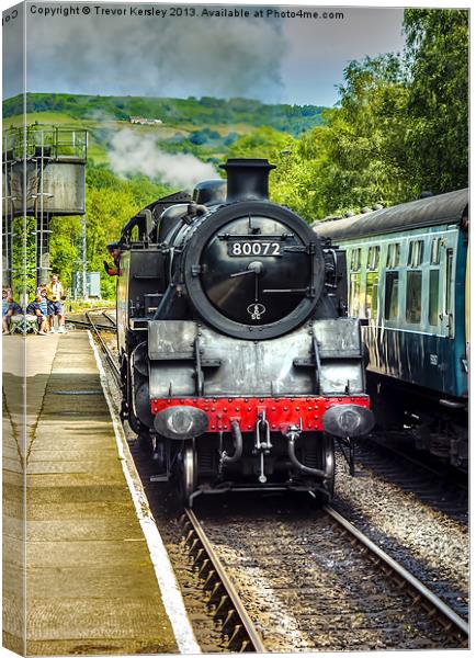 Arriving at the Station Canvas Print by Trevor Kersley RIP