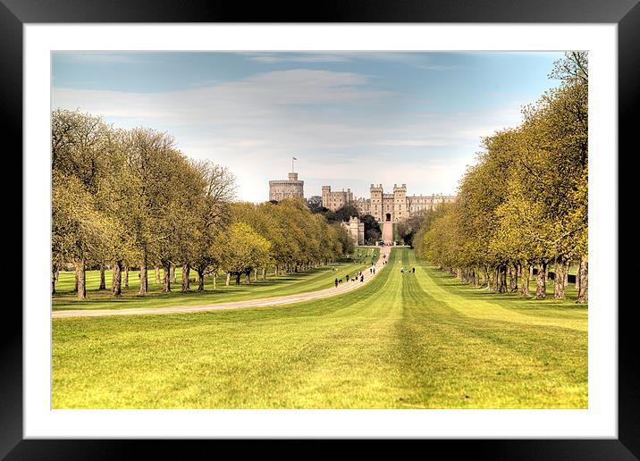 Windsor Castle and Park Framed Mounted Print by Simon West