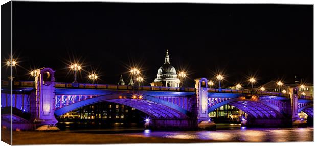 St. Pauls from Bankside Canvas Print by Steve Wilcox