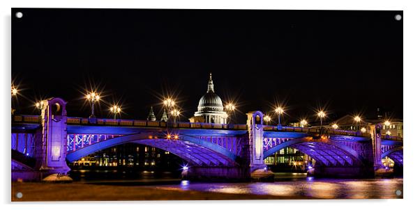 St. Pauls from Bankside Acrylic by Steve Wilcox