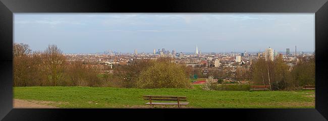 London from Parliament Hill Framed Print by Steve Wilcox